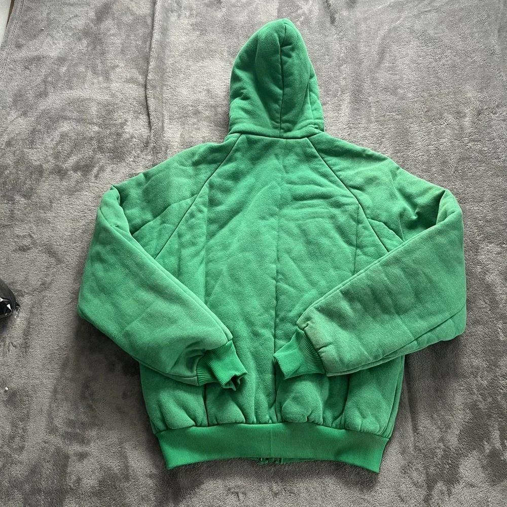 VTG Made Expressly For John Deere Jacket Mens S Hooded Quilted Lined Workwear